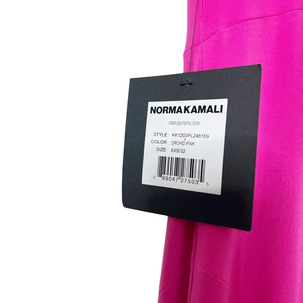 Norma Kamali NWT Strapless Fishtail Gown Size XXS Orchid Pink REVOLVE Exclusive - Picture 6 of 11